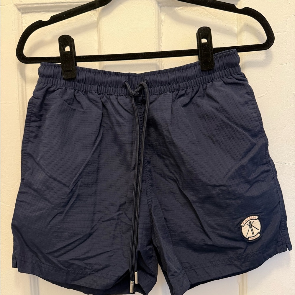 Navy Blue Drawstring Swim Shorts